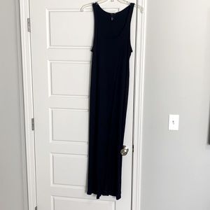H&M basic black long maxi dress